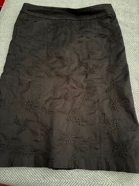 Mango black Embroidered Pencil Skirt - Women